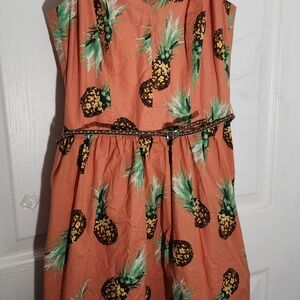 Charlotte Russe Vibrant Orange Dress